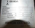 Ishida Checkweigher DACS-WN-012-SB/PB-I Checkweigher w/Reject up to 1200 grams